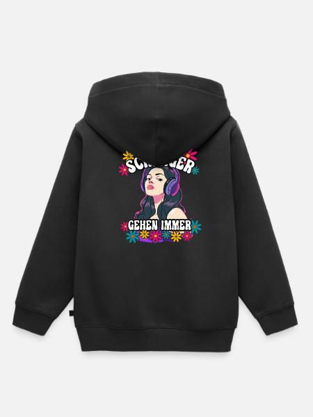 Schlager Gehen Immer - Kinder Premium Organic Hoodie - Schwarz