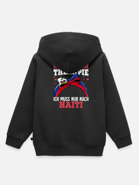 Haiti - Kinder Premium Organic Hoodie - Schwarz