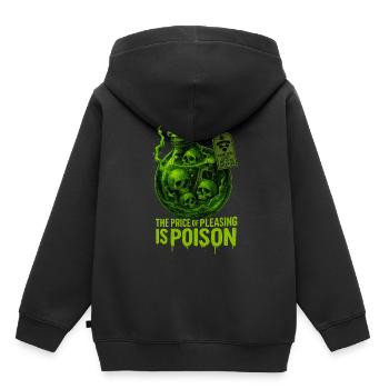 Gefälligkeits-Gift – Tödlicher Druck der Gesellsch - Kinder Premium Organic Hoodie - Schwarz - Hinten - AI Model Kid Male (0cm)
