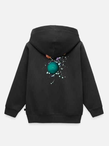 Weltraum - Planet - Galaxie - Kinder Premium Organic Hoodie - Schwarz