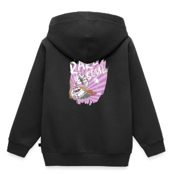 Musique soul - Sweat Premium à capuche enfant bio - noir - Dos - AI Model Kid Male (0cm)