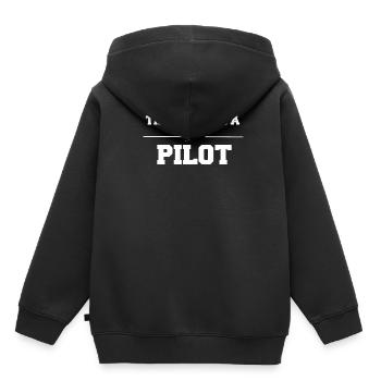 Croyez-moi, je suis un pilote - Sweat Premium à capuche enfant bio - noir - Dos - AI Model Kid Male (0cm)