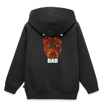 Pit bull father - Kids Premium Organic Hoodie - black - Back - AI Model Kid Male (0cm)
