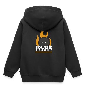 SQUASH - Kids Premium Organic Hoodie - black - Back - AI Model Kid Male (0cm)