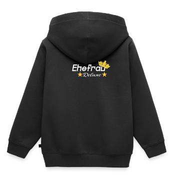 Wife Deluxe - Kids Premium Organic Hoodie - black - Back - AI Model Kid Male (0cm)
