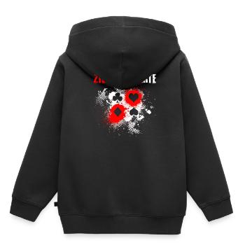 Magie Kartendeck Zauberer - Kinder Premium Organic Hoodie - Schwarz - Hinten - AI Model Kid Male (0cm)