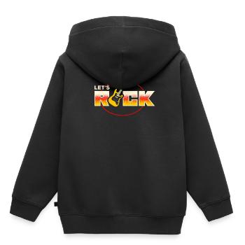 Rock n Roll T Shirt Konzert Band Rock Musik Retro - Kinder Premium Organic Hoodie - Schwarz - Hinten - AI Model Kid Male (0cm)