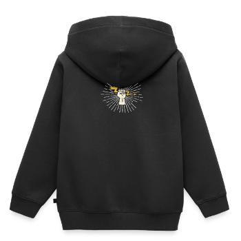 Électricien electricien - Sweat Premium à capuche enfant bio - noir - Dos - AI Model Kid Male (0cm)