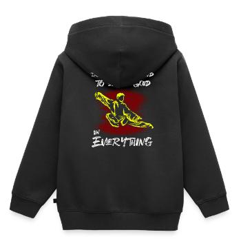 Cadeau de sport Sen Arts Tai Chi Taiwan Arts martiaux - Sweat Premium à capuche enfant bio - noir - Dos - AI Model Kid Male (0cm)