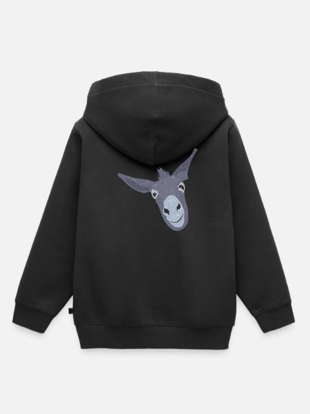 Esel Maulesel Muli Störrisch und Stur Geschenk - Kinder Premium Organic Hoodie - Schwarz