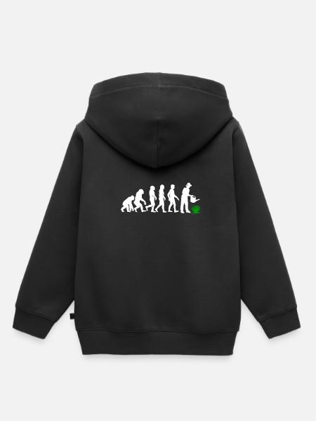 Evolution Gärtner Garten - Kinder Premium Organic Hoodie - Schwarz