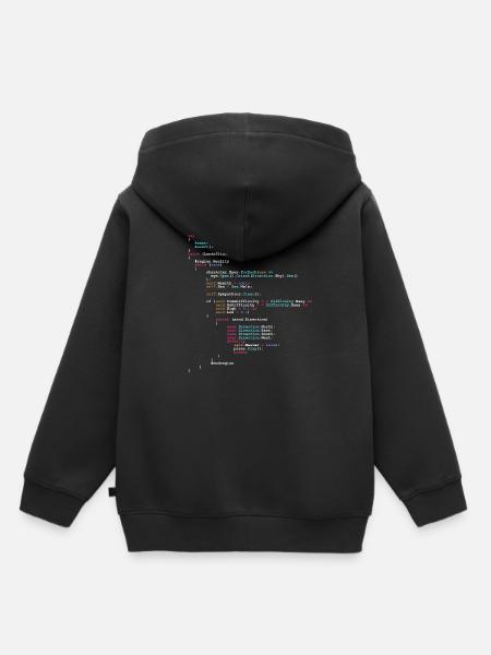 Coding Funny code saying gift programmer - Kids Premium Organic Hoodie - black
