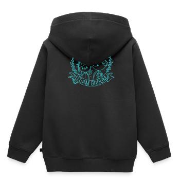 Célibataire mariage marié - Sweat Premium à capuche enfant bio - noir - Dos - AI Model Kid Male (0cm)