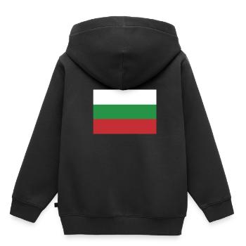 Flag Bulgaria, Bulgaria's flag, flag Bulgaria - Kids Premium Organic Hoodie - black - Back - AI Model Kid Male (0cm)
