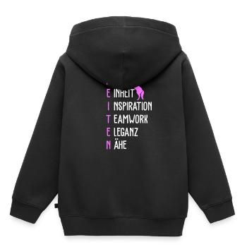 Rider horses Horse stall Equitation - Kids Premium Organic Hoodie - black - Back - AI Model Kid Male (0cm)