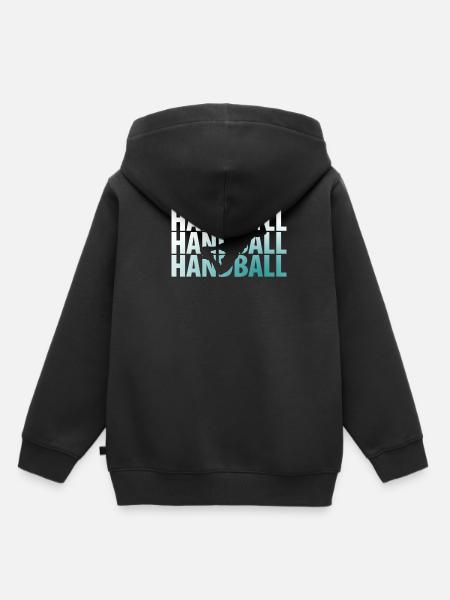 Handball Sprungwurf - Kinder Premium Organic Hoodie - Schwarz