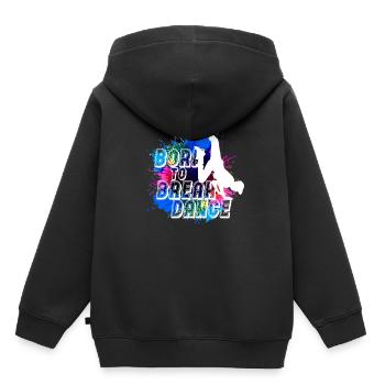 Breakdance Kind Junge Breakdancer Geschenk Cool - Kinder Premium Organic Hoodie - Schwarz - Hinten - AI Model Kid Male (0cm)