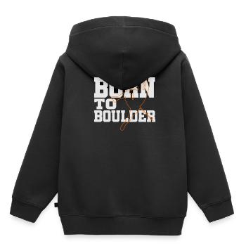 Climber Boulder Climber Climbing - Kids Premium Organic Hoodie - black - Back - AI Model Kid Male (0cm)
