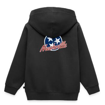 Drapeau de Nashville Tennessee Country Music Souvenir - Sweat Premium à capuche enfant bio - noir - Dos - AI Model Kid Male (0cm)