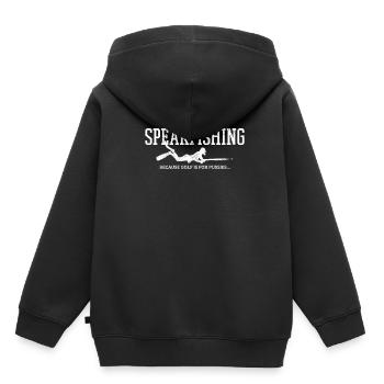 spearfishing - Sweat Premium à capuche enfant bio - noir - Dos - AI Model Kid Male (0cm)