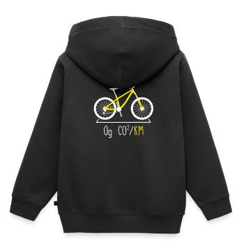 Cyclist bike - Kids Premium Organic Hoodie - black - Back - AI Model Kid Male (0cm)