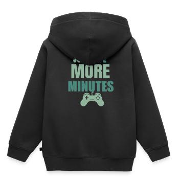 Just five more Minutes - Kinder Premium Organic Hoodie - Schwarz - Hinten - AI Model Kid Male (0cm)