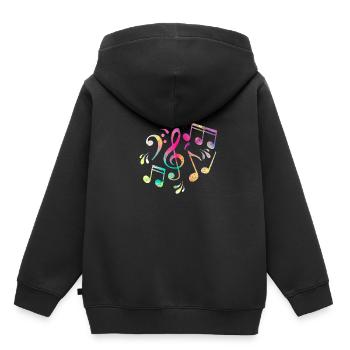 Partition - Sweat Premium à capuche enfant bio - noir - Dos - AI Model Kid Male (0cm)