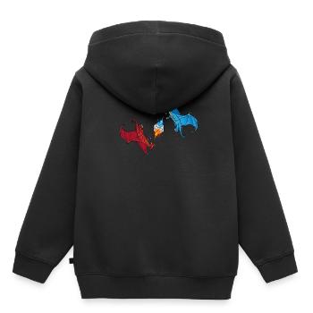 Dice dragon dragon dice game - Kids Premium Organic Hoodie - black - Back - AI Model Kid Male (0cm)