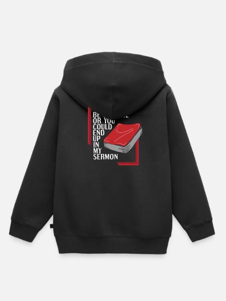 Pastor lustiges Geschenk - Kinder Premium Organic Hoodie - Schwarz
