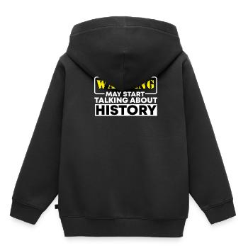 Historiker Geschichte - Kinder Premium Organic Hoodie - Schwarz - Hinten - AI Model Kid Male (0cm)
