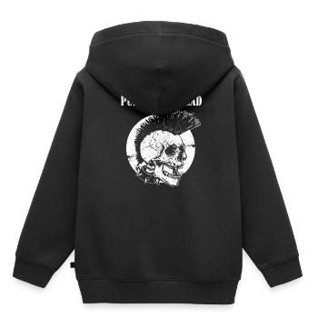 Punk's Not Dead Punker Punk Totenkopf Geschenk - Kinder Premium Organic Hoodie - Schwarz - Hinten - AI Model Kid Male (0cm)