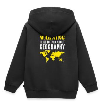 Geograf Geografie - Kinder Premium Organic Hoodie - Schwarz - Hinten - AI Model Kid Male (0cm)