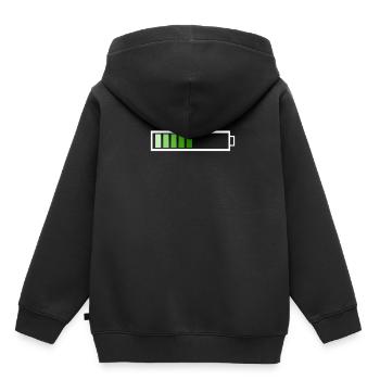 Barre de chargement - Sweat Premium à capuche enfant bio - noir - Dos - AI Model Kid Male (0cm)