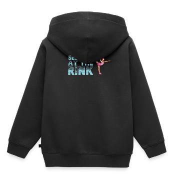 Lac You At The Rink - Patinage artistique - Sweat Premium à capuche enfant bio - noir - Dos - AI Model Kid Male (0cm)