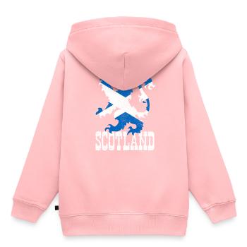 Écosse - Sweat Premium à capuche enfant bio - rose - Dos - AI Model Kid Female (0cm)