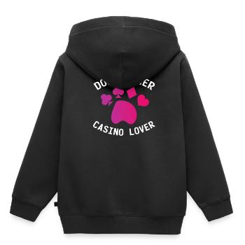 Casino - Kinder Premium Organic Hoodie - Schwarz - Hinten - AI Model Kid Male (0cm)