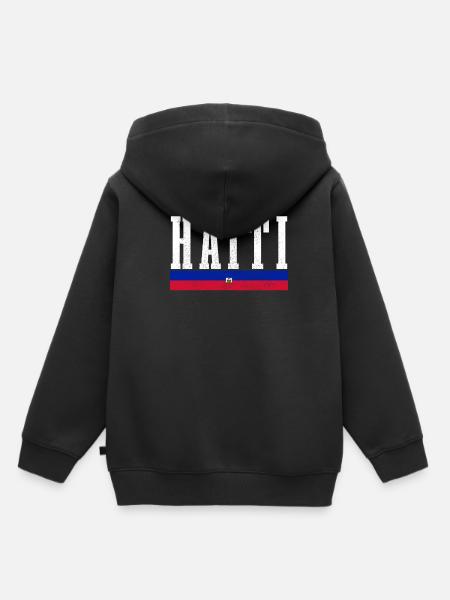 Haiti - Kinder Premium Organic Hoodie - Schwarz