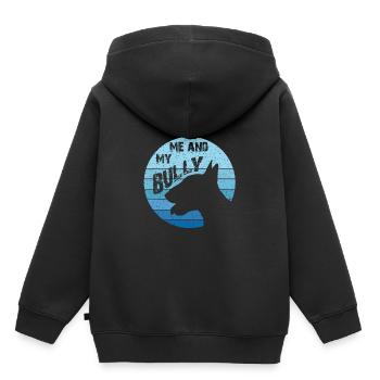 Bully | Bull Terrier | Miniature bull terrier - Kids Premium Organic Hoodie - black - Back - AI Model Kid Male (0cm)