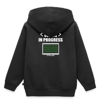 Programmierung und Codierung IT-Spezialist - Kinder Premium Organic Hoodie - Schwarz - Hinten - AI Model Kid Male (0cm)