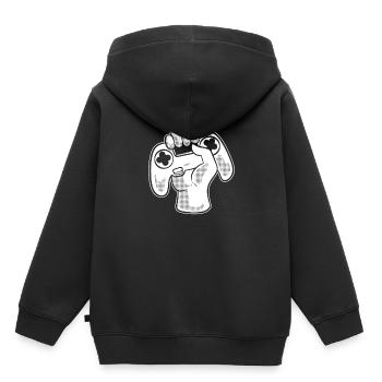 Videospiel -Controller Computerfreak - Kinder Premium Organic Hoodie - Schwarz - Hinten - AI Model Kid Male (0cm)
