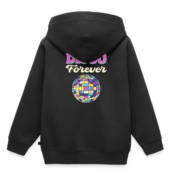 Disco Forever Disco Fanatic - Sweat Premium à capuche enfant bio - noir - Dos - AI Model Kid Male (0cm)