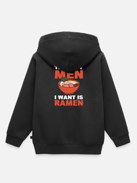 Ramen-Nudeln Ramenliebhaber - Kinder Premium Organic Hoodie - Schwarz