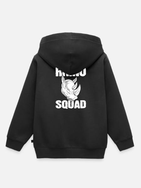 Rhino Squad Zoologe - Kinder Premium Organic Hoodie - Schwarz