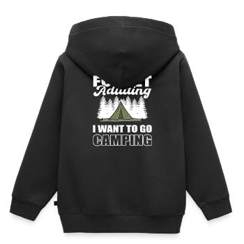 Ziehungen Naturliebhaber - Kinder Premium Organic Hoodie - Schwarz - Hinten - AI Model Kid Male (0cm)