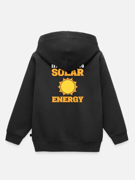 Solarenergie Energie Solarenergie -Inventar - Kinder Premium Organic Hoodie - Schwarz