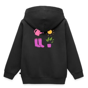 Botanisch Gärtner - Kinder Premium Organic Hoodie - Schwarz - Hinten - AI Model Kid Male (0cm)