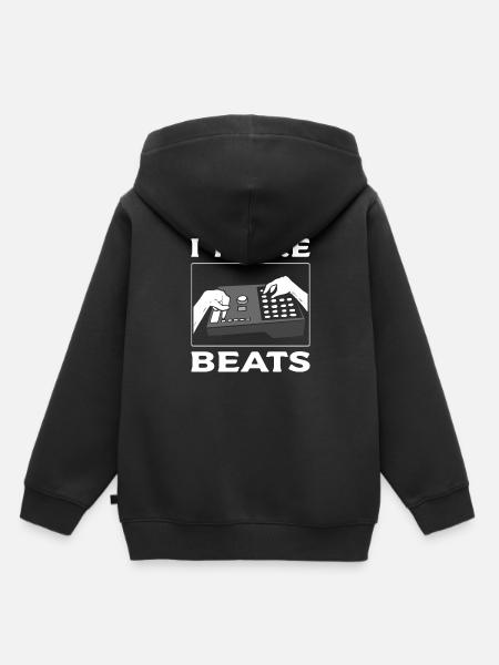 I Make Beats Singer Songwriter - Kinder Premium Organic Hoodie - Schwarz