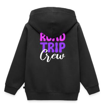 Road Trip Crew Reisender - Kinder Premium Organic Hoodie - Schwarz - Hinten - AI Model Kid Male (0cm)