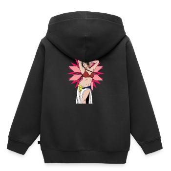 Bauchtänzer Illustration Bauchtänzer Ausbilder - Kinder Premium Organic Hoodie - Schwarz - Hinten - AI Model Kid Male (0cm)