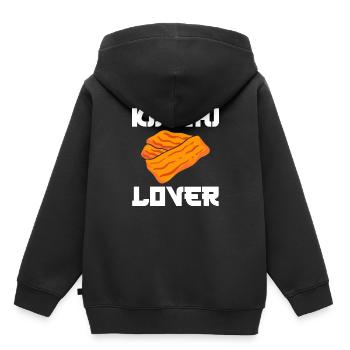 Kimchi Lover Koreanischer Koch - Kinder Premium Organic Hoodie - Schwarz - Hinten - AI Model Kid Male (0cm)